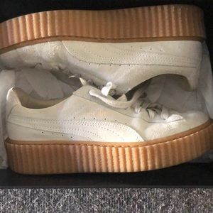 Puma X Rihanna Suede Creeper Off White